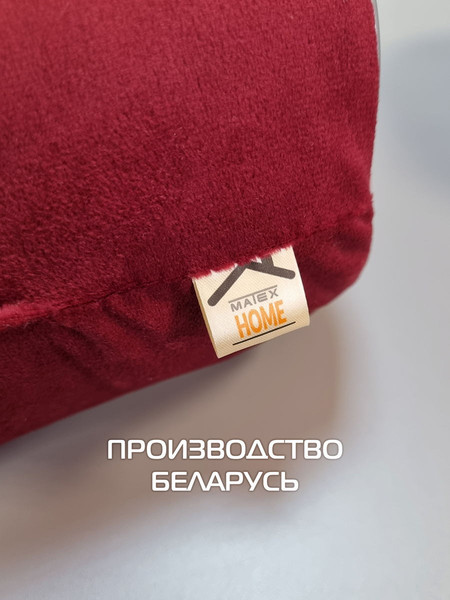 Изображение товара Подушка декоративная MATEX Itaka Rim. Валик / 50-131 (бордовый)