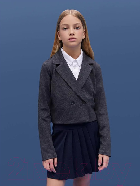 Изображение товара Пиджак детский Amarobaby Study Short / AB-OD24-SS3002/11-140 (серый, р.140)