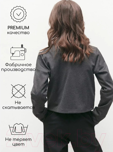 Изображение товара Пиджак детский Amarobaby Study Short / AB-OD24-SS3002/11-140 (серый, р.140)