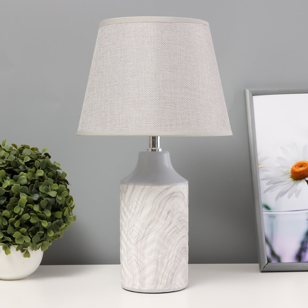 Изображение товара Прикроватная лампа Risalux Лаура 10193746 (белый/серый)