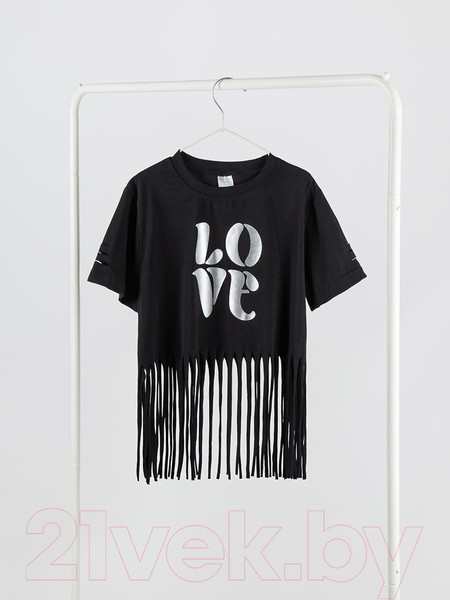 Изображение товара Футболка детская Amarobaby Icon / AB-OD23-I30/09-116 (черный, р.116)