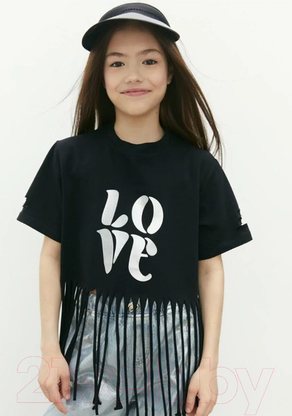 Изображение товара Футболка детская Amarobaby Icon / AB-OD23-I30/09-116 (черный, р.116)