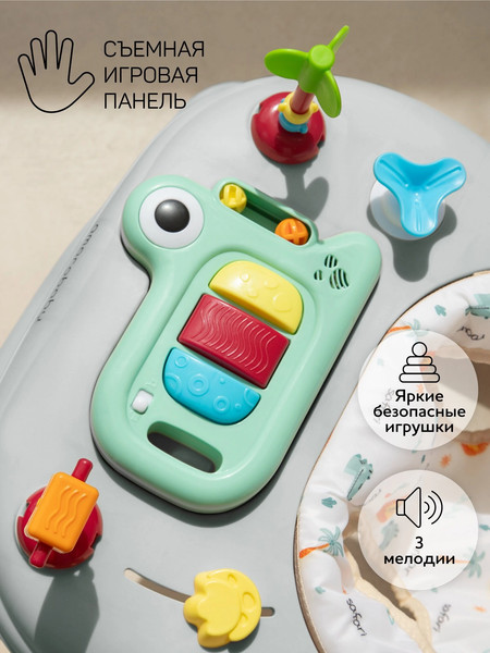 Изображение товара Ходунки Amarobaby First Steps / AB23-21FS-11 (серый)