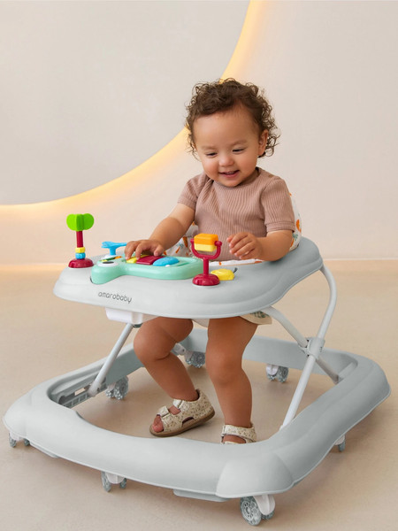 Изображение товара Ходунки Amarobaby First Steps / AB23-21FS-11 (серый)