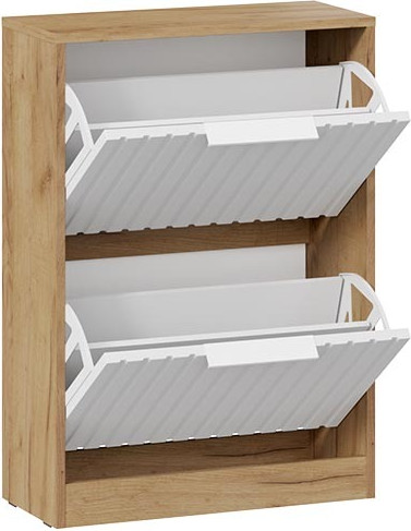 Изображение товара Тумба для обуви ТриЯ Хилтон Исп.2 (дуб крафт золотой/белый матовый)