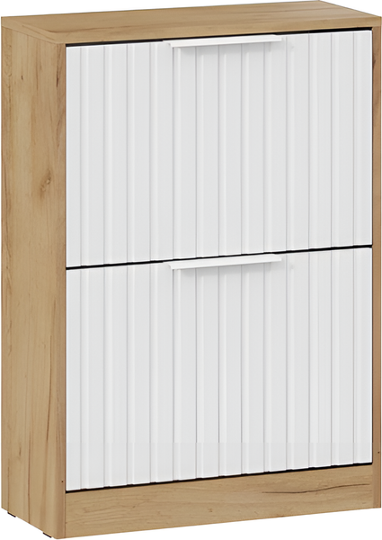 Изображение товара Тумба для обуви ТриЯ Хилтон Исп.2 (дуб крафт золотой/белый матовый)