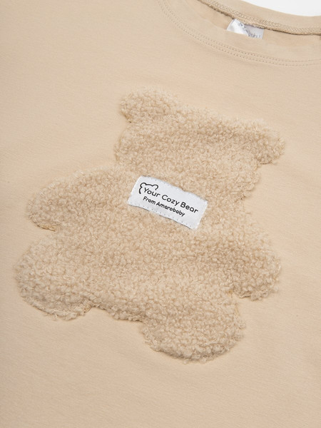 Изображение товара Футболка для малышей Amarobaby Bear / AB-OD24-B33/03-98 (бежевый, р.98)