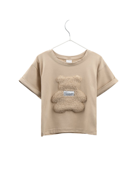 Изображение товара Футболка для малышей Amarobaby Bear / AB-OD24-B33/03-98 (бежевый, р.98)
