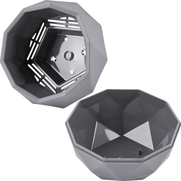 Изображение товара Кашпо La Decoro Топаз КШ-9799 (2.5л, серый жемчуг)