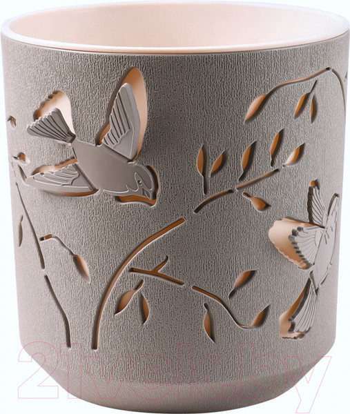 Изображение товара Кашпо La Decoro Колибри КШ-4652 (2.5л, мокачино/пудра)
