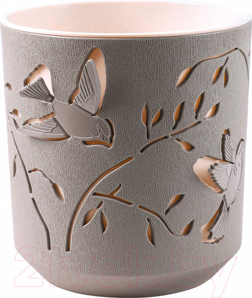 Изображение товара Кашпо La Decoro Колибри КШ-4645 (1.25л, мокачино/пудра)