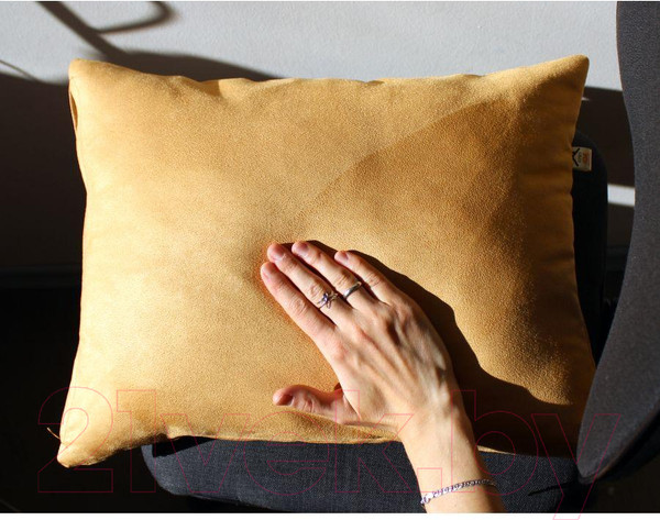 Изображение товара Наволочка декоративная MATEX Alcantara / 13-549 (карамельный)