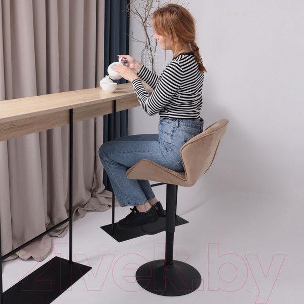 Изображение товара Стул AksHome Berlin (капучино велюр HCJ-11/черный)