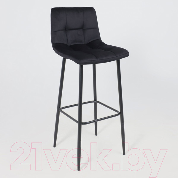 Изображение товара Стул барный AksHome Рой B (Seven 035 черный велюр/черный)