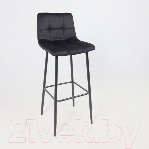Изображение товара Стул барный AksHome Рой B (Seven 035 черный велюр/черный)