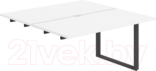 Изображение товара Комплект столов модульных Norden 320x143.8x75 / AG.126.WH.V.72.AN (антрацит/белый)