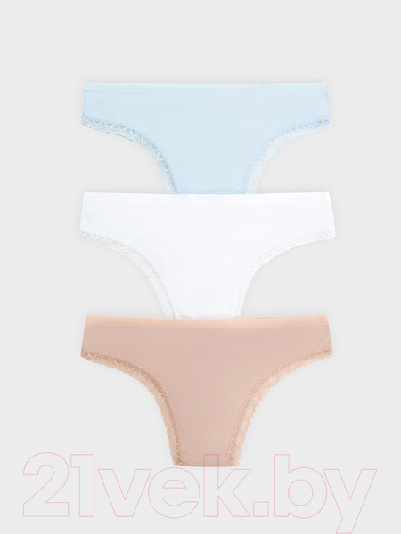 Изображение товара Комплект женских трусов Mark Formelle 412281-3 (р.94, персиковый румянец)