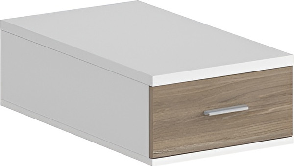 Изображение товара Тумба Norden Подвесная с 1 ящиком / SG.531.WH.OD (белый/дуб темный)