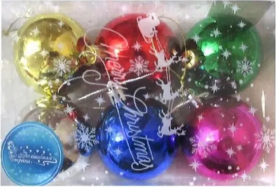 Изображение товара Набор шаров новогодних Волшебная страна SYCB17-630 / 003413 (6шт)