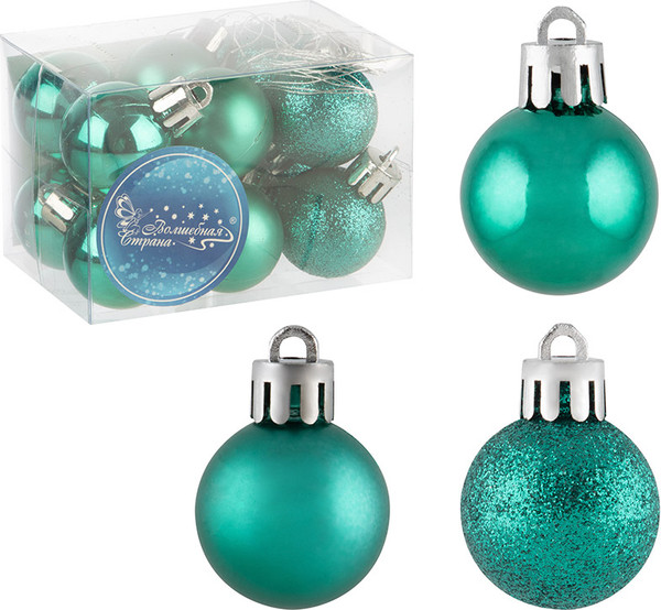 Изображение товара Набор шаров новогодних Волшебная страна SYQA-0123162-01 / 106311 (12шт)