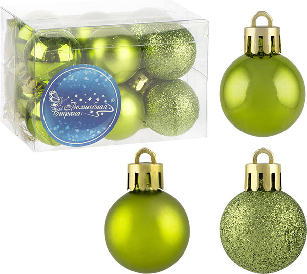 Изображение товара Набор шаров новогодних Волшебная страна SYQA-0123162-02 / 106312 (12шт)
