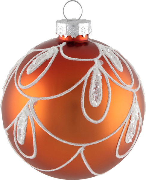 Изображение товара Шар новогодний Волшебная страна Бусы SYBLQA-0523145 / 106385 (терракотовый)