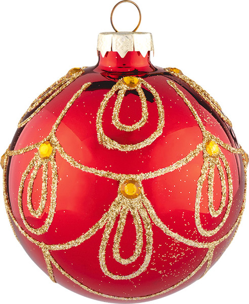 Изображение товара Шар новогодний Волшебная страна Ожерелье SYBLQA-0523106 / 106381 (красный)