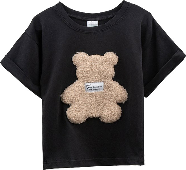 Изображение товара Футболка для малышей Amarobaby Bear / AB-OD24-B33/09-98 (черный, р.98)