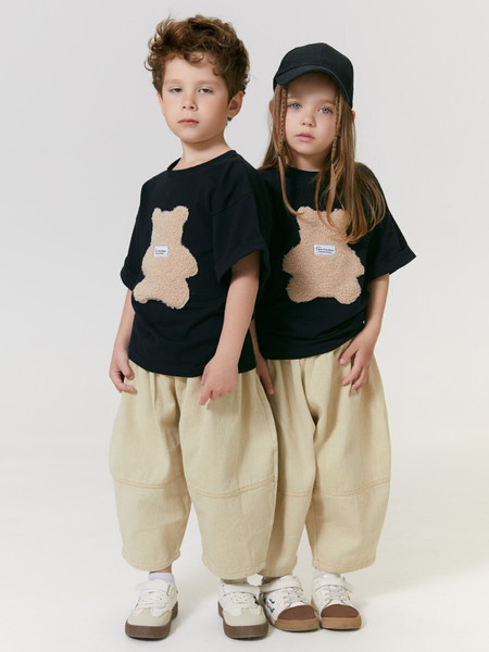 Изображение товара Футболка для малышей Amarobaby Bear / AB-OD24-B33/09-98 (черный, р.98)