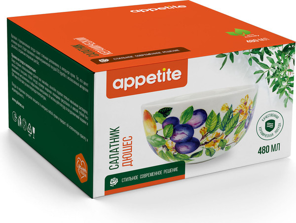 Изображение товара Салатник Appetite Дюшес ZF1197-8