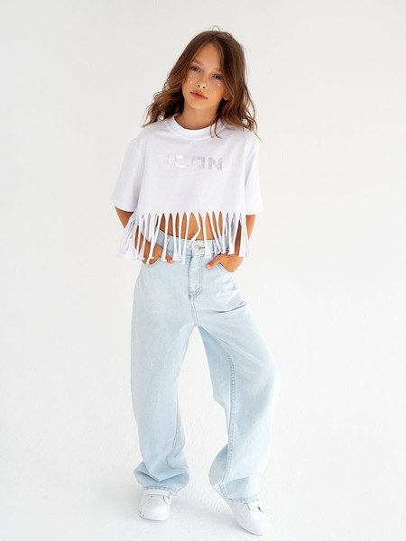 Изображение товара Футболка детская Amarobaby Icon / AB-OD23-I30/00-116 (белый, р.116)