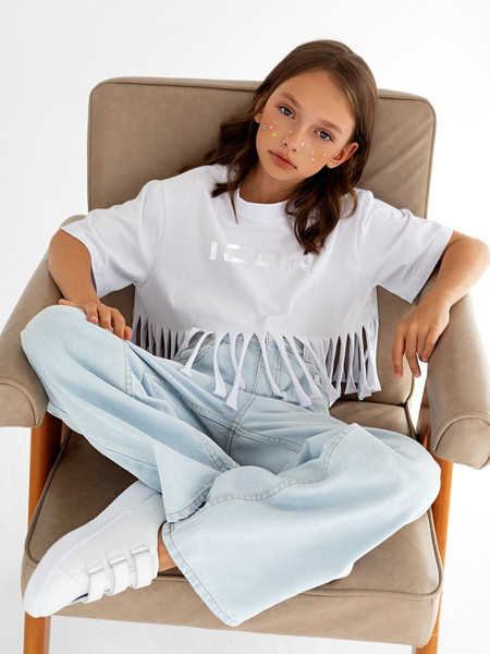 Изображение товара Футболка детская Amarobaby Icon / AB-OD23-I30/00-116 (белый, р.116)