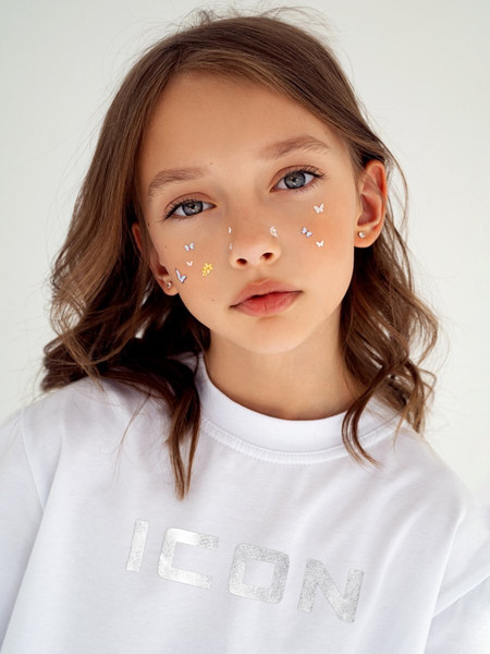 Изображение товара Футболка детская Amarobaby Icon / AB-OD23-I30/00-116 (белый, р.116)