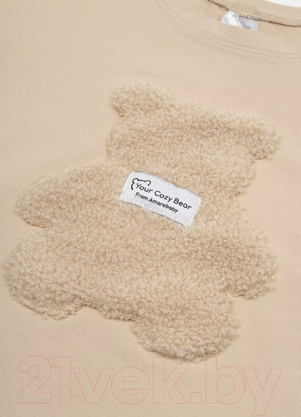 Изображение товара Футболка детская Amarobaby Bear / AB-OD24-B33/03-104 (бежевый, р.104)