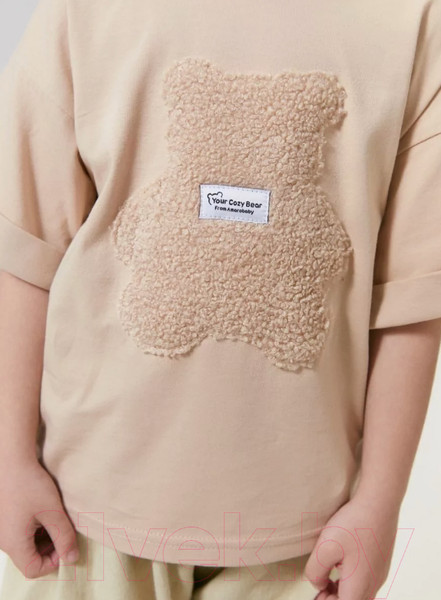 Изображение товара Футболка детская Amarobaby Bear / AB-OD24-B33/03-104 (бежевый, р.104)