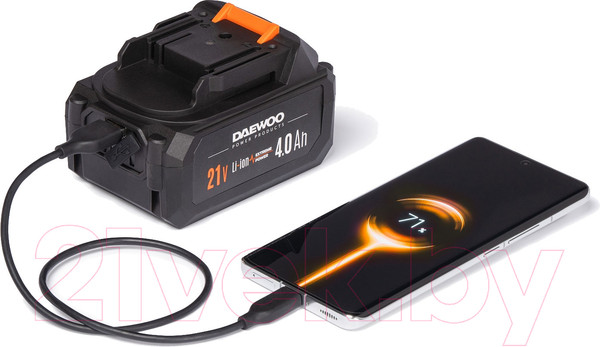 Изображение товара Угловая шлифовальная машина Daewoo Power DAG 3021Li SET