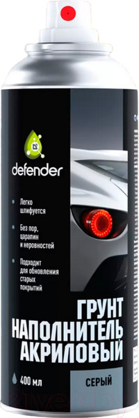 Изображение товара Грунтовка автомобильная Defender Auto 10601 (серый)