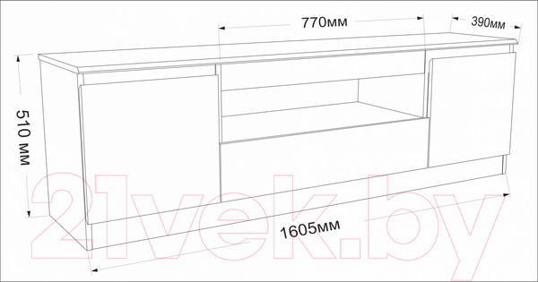 Изображение товара Стенка Евва Турин №3 (ясень снежный)
