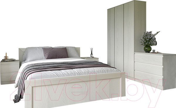 Изображение товара Комплект мебели для спальни Евва Турин №1 (ясень снежный)