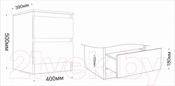 Изображение товара Комплект мебели для спальни Евва Турин №1 (ясень снежный)