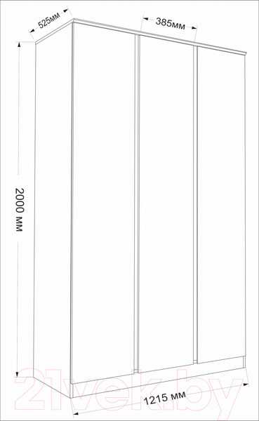 Изображение товара Комплект мебели для спальни Евва Турин №1 (ясень снежный)