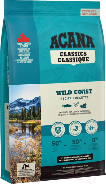 Изображение товара Сухой корм для собак Acana Wild Coast с рыбой (9.7кг)