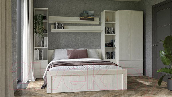 Изображение товара Комплект мебели для спальни Евва Турин №2 (ясень снежный)