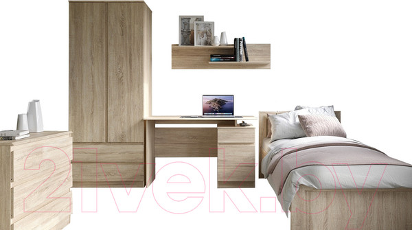 Изображение товара Комплект мебели для спальни Евва Турин №3 (дуб сонома)