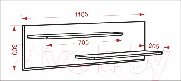 Изображение товара Комплект мебели для спальни Евва Турин №3 (дуб сонома)