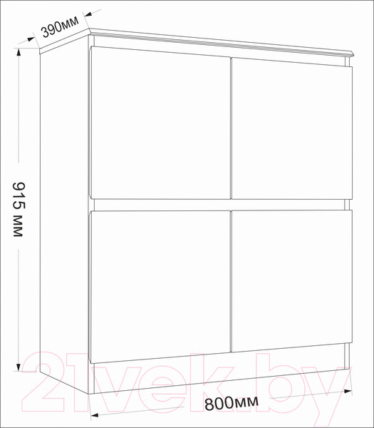 Изображение товара Стенка Евва Турин №3 (дуб сонома)