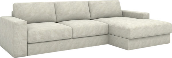 Изображение товара Диван угловой Rivalli Дискавери + оттоманка правая (Lamas Bone)