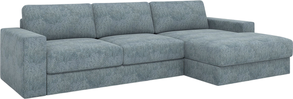 Изображение товара Диван угловой Rivalli Дискавери + оттоманка правая (Lamas Slate)