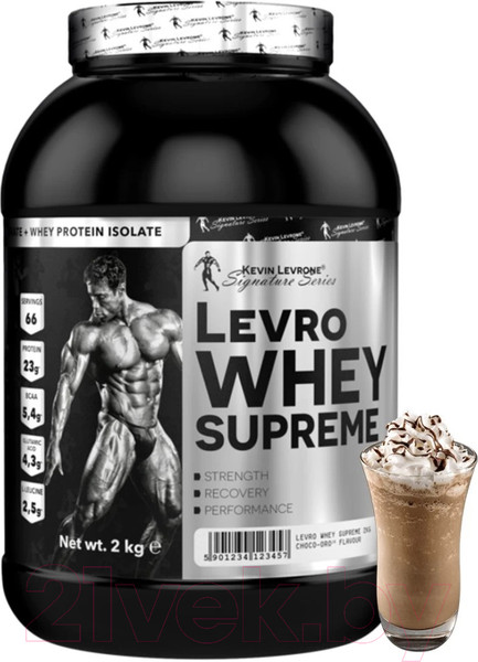 Изображение товара Протеин Kevin Levrone Whey Supreme (2кг, кофе фраппе)