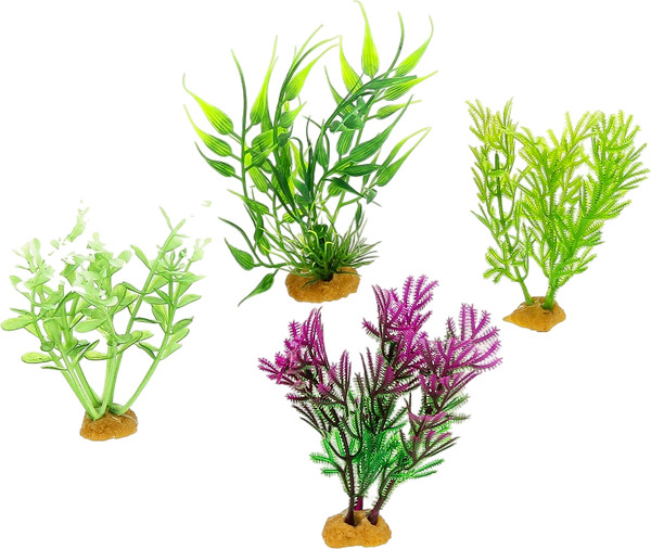 Изображение товара Декорация для аквариума Prime Набор пластиковых растений / PR-YS-70529 (4шт)